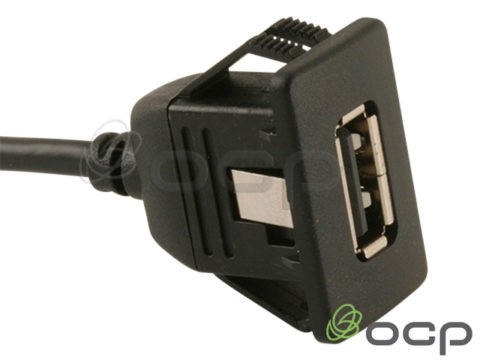 62-00203 - USB A Female to A Male Panel Mount Cable
