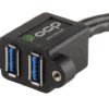Dual Panel Mount USB 3.0 "A" to 20P Socket