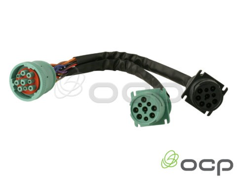 11760-03-309 - J1939 Type 2 to Type 1 & 2 Splitter Cable, 9 Pin Male to 2 X 9 Pin Female