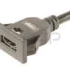 61-00207 - HDMI 2.0 Panel Mount Extension Female to Male Cable with Ethernet, Snap-In Style