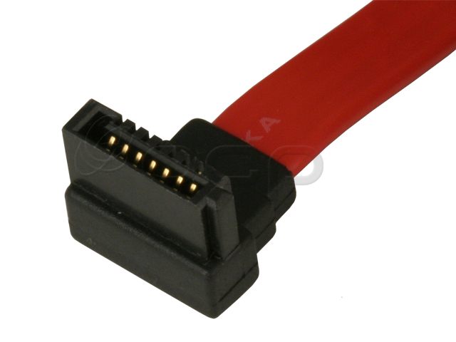 14-10063-002 - SATA R. Angle, Low Profile to Straight, w/Latches